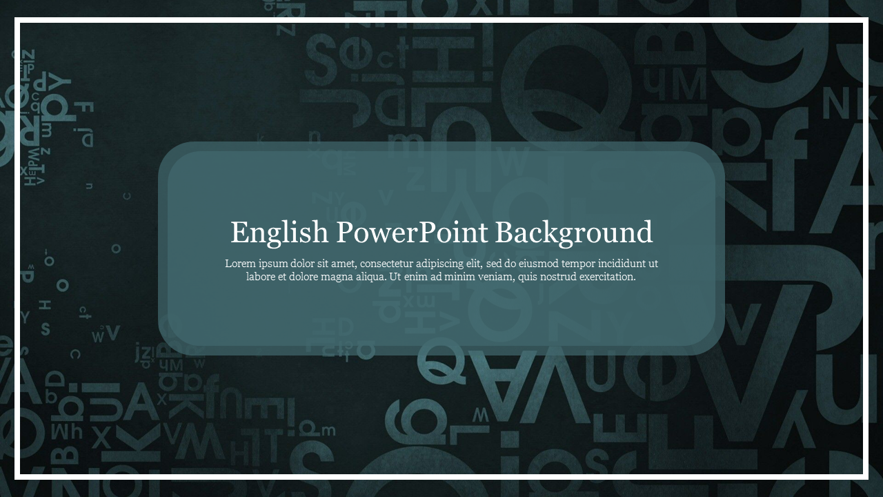 The Best English PowerPoint Background Slide Templates